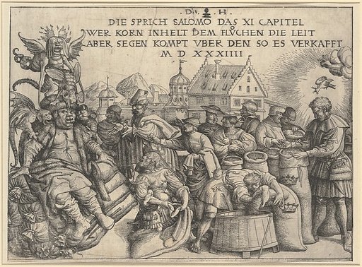 Illustration to Proverbs 11: 26
