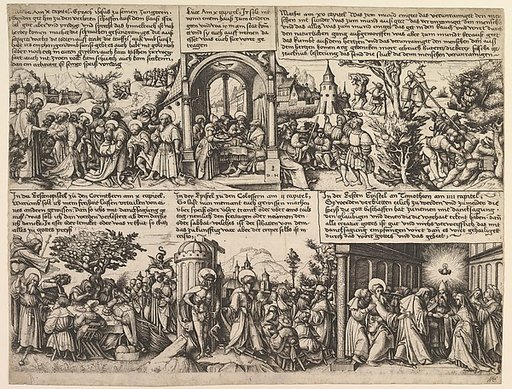 Different Scenes, from the Gospels and from Acta Apostolorum