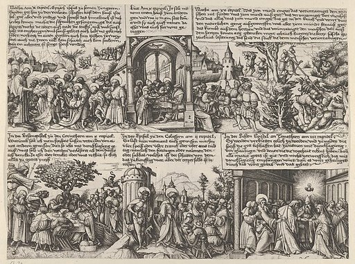 Different Scenes from the Gospels and from Acta Aposotolorum