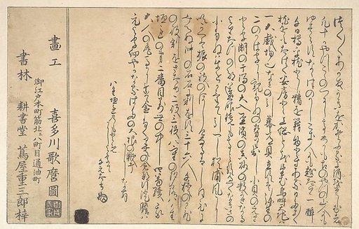 Last page of the Book of Shells