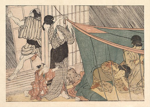 The Coming Thunderstorm, from the illustrated book Flowers of the Four Seasons