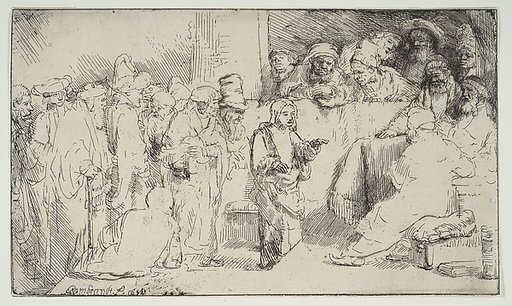 Christ Disputing with the Doctors; a sketch
