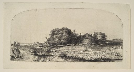 Landscape with a Hay Barn and a Flock of Sheep