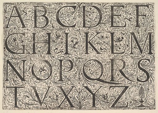 Roman Majuscule Alphabet