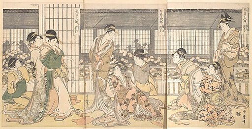 Three Intoxicated Courtesans