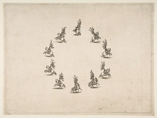 Ten Cavaliers Forming a Circle