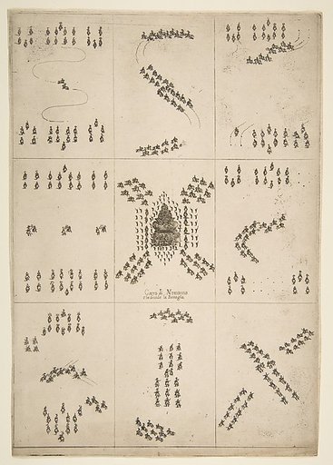 Various figures of horse ballet