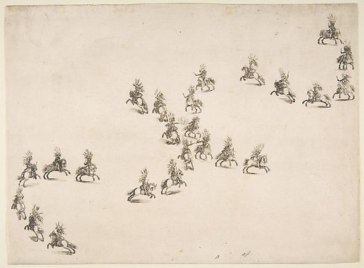 Twenty-four Cavaliers Form a Double S