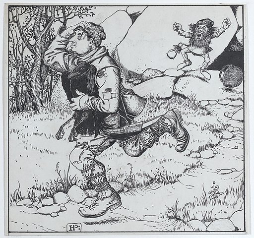 The Blacksmith Chooses Ye Raven and Runs Away With It, for "The Wonder Clock"