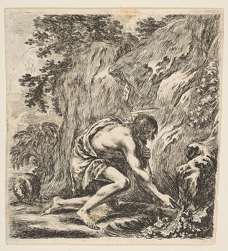 St. John the Baptist Drawing Water from a Spring