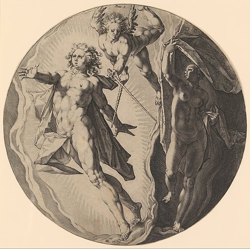 The First Day (Dies I): The Separation of Darkness and Light, plate 1 from "The Creation of the World"