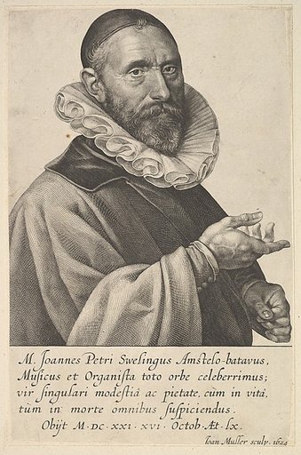 Portrait of Jan Pietersz. Sweelinck, Organist and Musician in Amsterdam