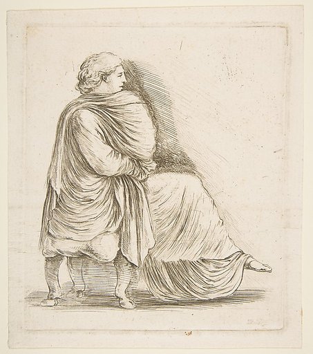 Seated Woman in Profile after Antique Bas Relief