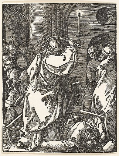 Christ Expelling the Money Lenders, from "The Small Passion"