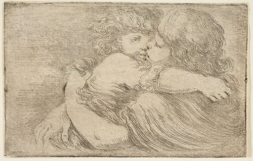 Two Children Embrace