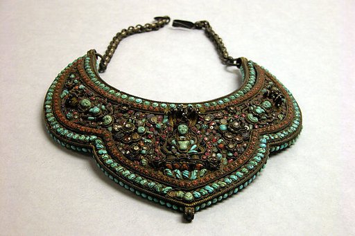 Gorget worn for initiation or for deity