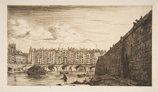 Le Pont-au-Change, vers 1784 (Pont-au-Change, Paris, circa 1784)