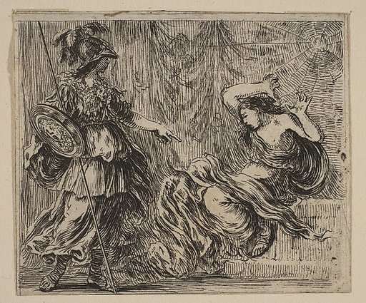 Pallas et Arachne, from 'Game of Mythology' (Jeu de la Mythologie)