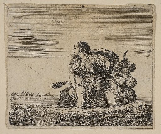 Jupiter and Europa, from 'Game of Mythology' (Jeu de la Mythologie)