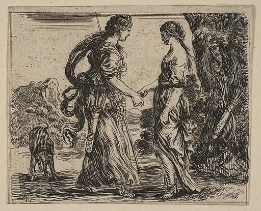 Jupiter and Callisto, from 'Game of Mythology' (Jeu de la Mythologie)