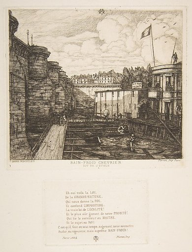 Bain-froid Chevrier (Chevrier's cold bath establishment, or The School Baths, Paris)