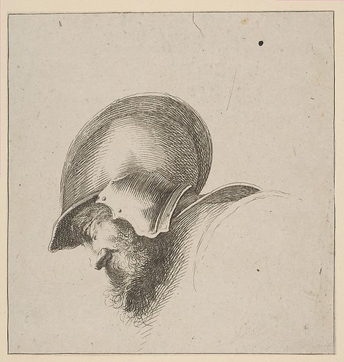 Plate 10: Head of a Soldier, from "Drawing Basics" (I principii del disegno)