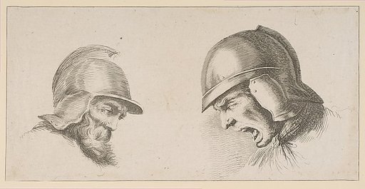 Two Heads of Old Soldiers
