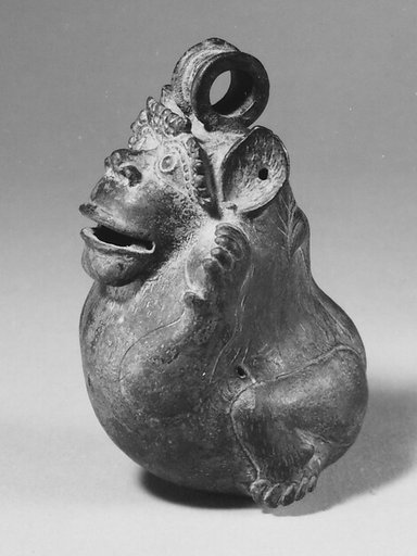 Pellet Bell in the Form of a Monkey