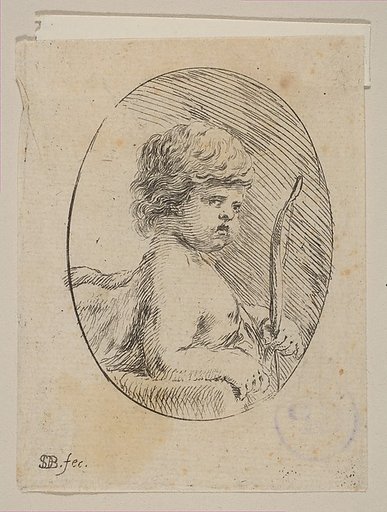 A Small Cupid with His Bow, from "Various figures and doodles" (Diverses figures et griffonnemens)