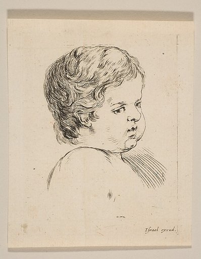Plate 12: head of a child, from 'The Book for Learning to Draw' (Livre pour apprendre à dessiner)