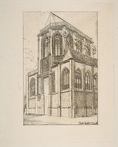 Chevet de St. Martin-sur-Renelle (The apse of the Church of St. Martin-sur-Renelle, Paris)