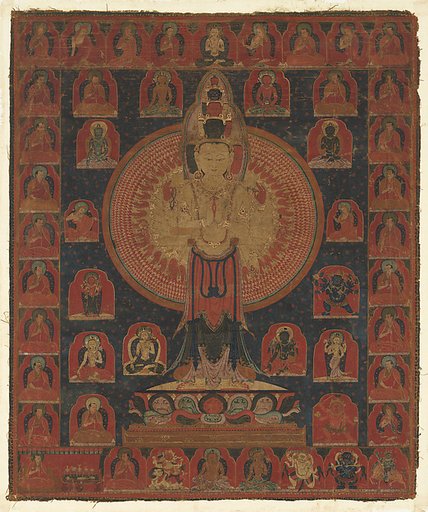 Thousand-Armed Chenresi, a Cosmic Form of the Bodhisattva Avalokiteshvara