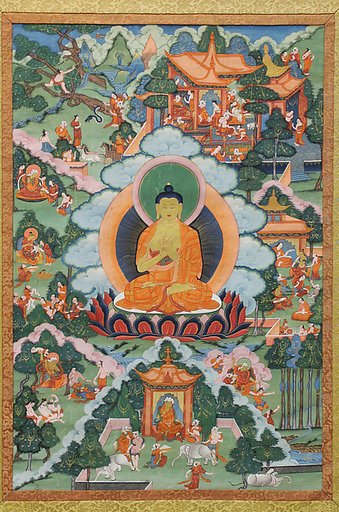 Thangka with Buddha