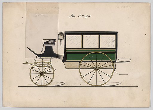 Design for Omnibus or Wagonette, no. 3490
