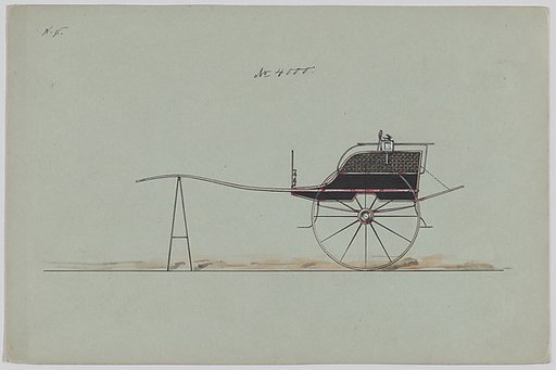 Design for Dog Cart or 2 Wheeler, no. 4000