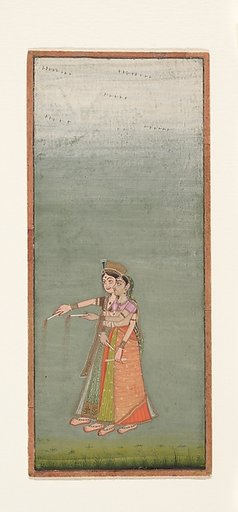 Two Court Ladies with Fireworks