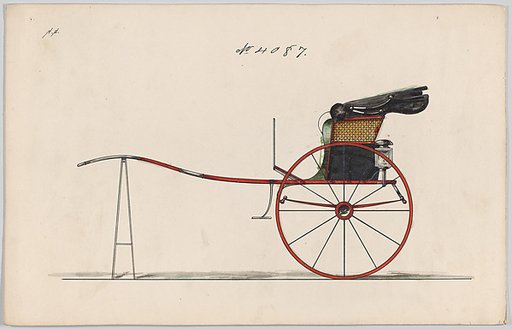 Design for Dog Cart or 2 Wheeler, no. 4087