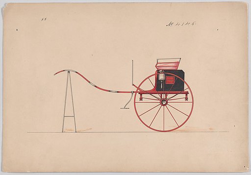 Design for Dog Cart or 2 Wheeler, no. 4145