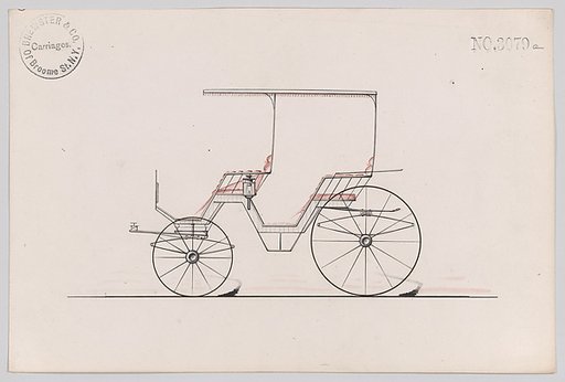 Design for Canopy Top Phaeton, no. 3079a