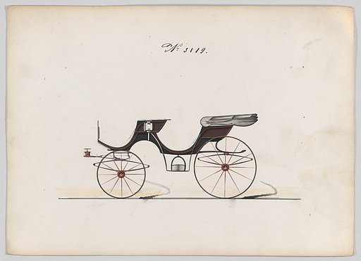 Design for 2 seat Cabriolet Phaeton, no. 3119