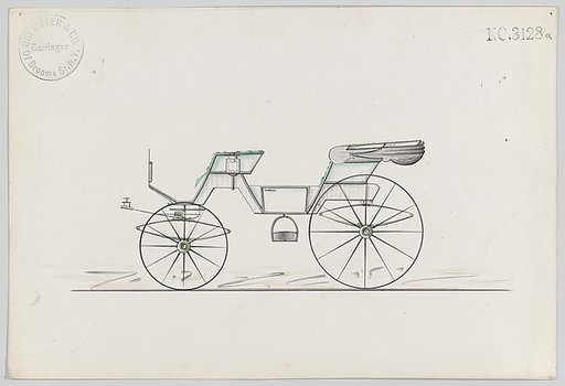 Design for 2 seat Cabriolet Phaeton, no. 3128a