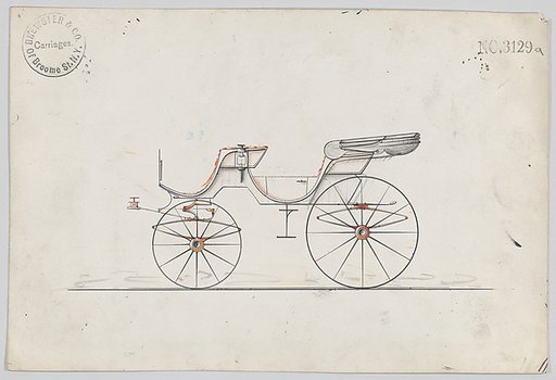 Design for 2 seat Cabriolet Phaeton, no. 3129a