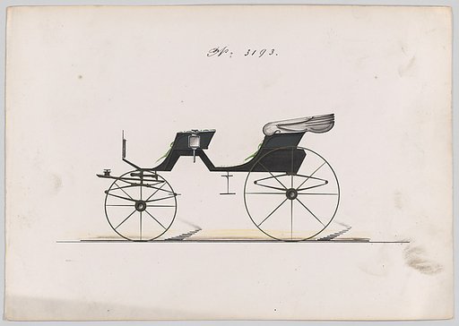 Design for Cabriolet Phaeton, no. 3193