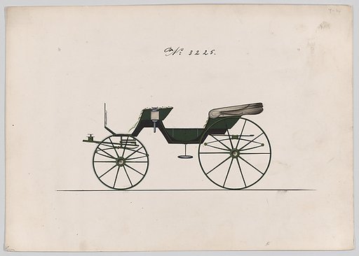 Design for Cabriolet (?) Phaeton, no. 3225