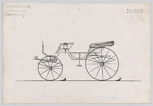 Design for Cabriolet (?) Phaeton, no. 3225a