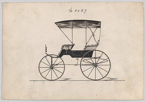 Design for Extension Top Park Phaeton, no. 3487
