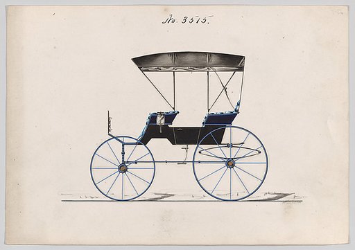 Design for Extension Top Park Phaeton, no. 3515
