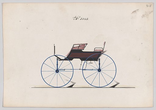 Design for 4 seat Phaeton, no top, no. 3069