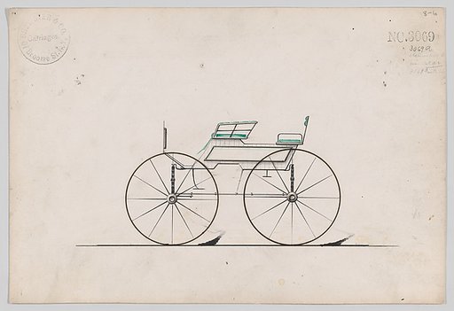 Design for 4 seat Phaeton, no top, no. 3069a