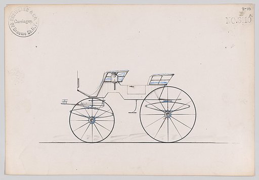 Design for 4 seat Phaeton, no top, no. 3110a